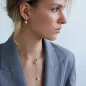 Preview: Elegante Perlenohrstecker hängende Perle in Tropfenform weiß 7-7.5 mm, Zirkonia, 925er Silber, Gaura Pearls, Estland Bild 1